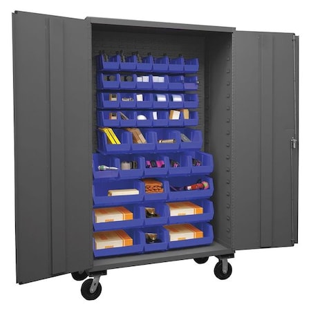 Durham MFG 2502M-BLP-42-5295 Heavy Duty Bin Cabinet, 48 in W, 80 in H, 24