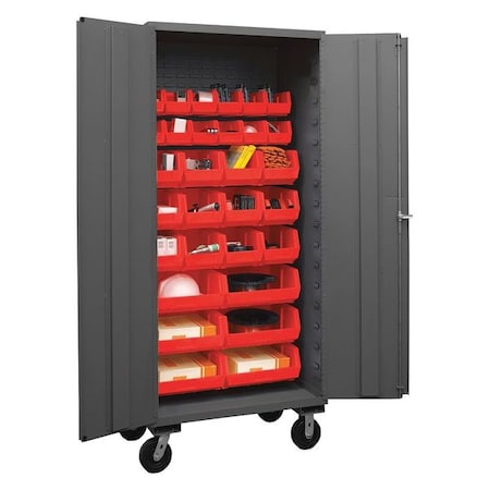 Durham MFG 3501M-BLP-30-1795 Extra-Heavy Duty Bin Cabinet, 36 in W, 80 in H, 24