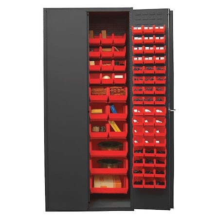 Durham MFG 2500-138B-1795 Heavy Duty Bin Cabinet, 36 in W, 84 in H, 24