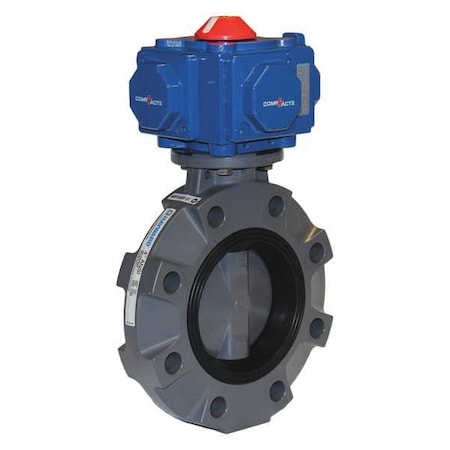 Hayward Flow Control PCSBYV112VA9 Butterfly Valve, Pneumatically Actuated, 2