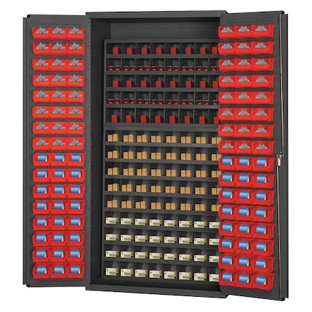 Durham MFG 3501-DLP-72/40B-96-1795 Heavy Duty Bin Cabinet, 36 in W, 72 in H, 24