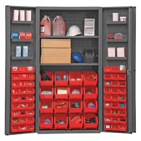 Durham MFG DC36-642S6DS-1795 Extra-Heavy Duty Bin Cabinet, 36 in W, 72 in H, 24