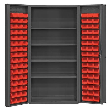 Durham MFG DC-DLP-96-4S-1795 Extra-Heavy Duty Bin Cabinet, 36 in W, 72 in H, 24