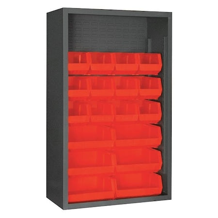 Durham MFG 5002-18-1795 Heavy Duty Bin Cabinet, 36 in W, 60 in H, 18