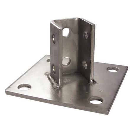 Calbrite S45800PB00 Post Base for 1-5/8 in Strut, 304 SS
