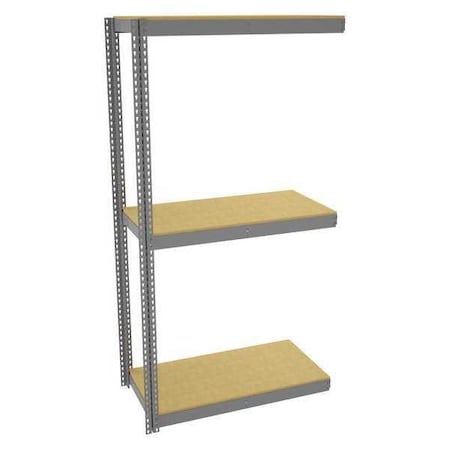 Tennsco ZLC7-4824A-3D Boltless Shelving Add-On, 48x24,3 Shelf