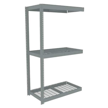 Tennsco ZLC7-4824A-3W Boltless Shelving Add-On, 48x24,3 Shelf