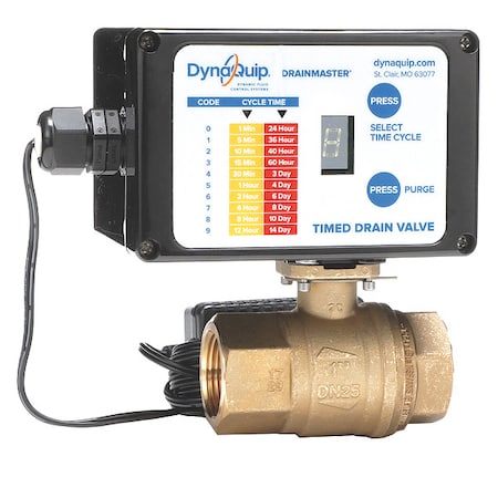 Dynaquip Controls AD2A 1 Auto Drain Valve, 115V, 1 In.