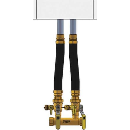 Webstone 4FK4-WIF Boiler Inst Kit, 1 in, 1 in FIP, Dbl Ball Drin