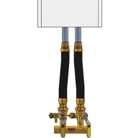 Webstone 5FK4-WIF Boiler Inst Kit, 1 in, 1 in FIP, Dbl Ball Drin