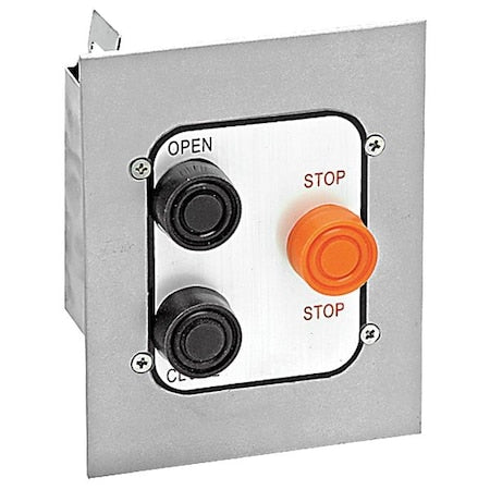 American Garage Door Supply 3BFX Control Station, Aluminum, 3 Buttons, Nema 4