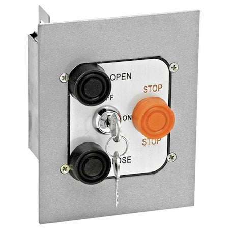 American Garage Door Supply 3BFL Control Station, 3 Buttons, Flush Mount