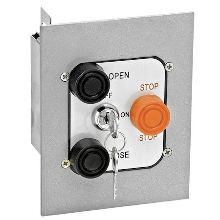American Garage Door Supply 3BFLM Control Station, 3 Buttons, Flush Mount