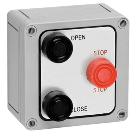 American Garage Door Supply 3B4X Control Station, Outdoor, Surface Mount