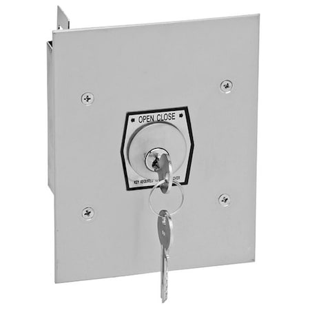 American Garage Door Supply 1KF Keyswitch, 2 Buttons, Flush Mount