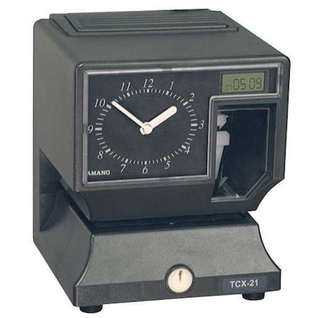 Amano TCX-21/A020 Electronic Digital Clock Ac Power Driven
