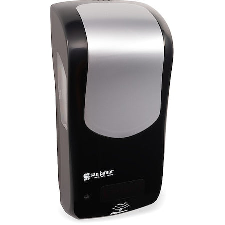 SAN Jamar SH970BKSSGR Soap/San/Lotion Disp, BLK/SLVR, 900mL, 4 in D