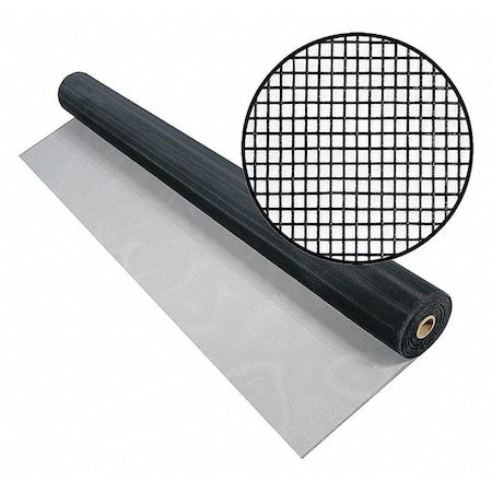 Phifer 3000975 Replacement Screen, Aluminum, 60 in W, 100 ft L, 0.011 in Wire Dia, Charcoal