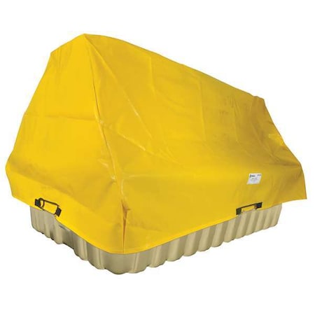 Enpac 5480-TARP Tarp Cover, 115 in x 75 in x 95 in, 95 in, Yellow, HDPE