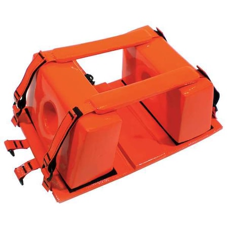Medsource MS-91000 Head Immobilizer, Orange, Vinyl, 15