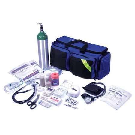 Medsource MS-75165-RB Emergency Medical Kit, Polypropylene Bag, 80 Components, 10 People Served