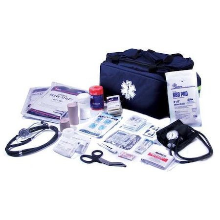 Medsource MS-75190 Emergency Medical Kit, Polypropylene Bag, 74 Components, 10 People Served