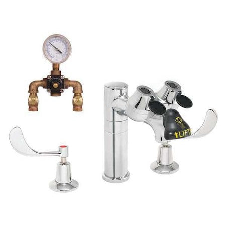 Speakman SEF-1801-TW Eyewash/Faucet Combination, Counter Mounted, 8.0 H., 16.0 W