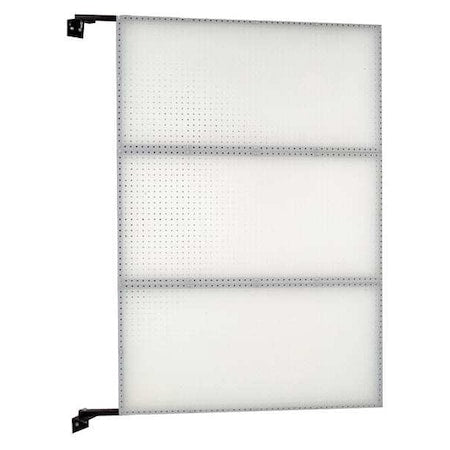 Xtrawall W1-D 48 In. W x 72 In. H x 1-1/2 In. D Wall Mount Double-Sided Polypropylene Swing Panel Pegboard