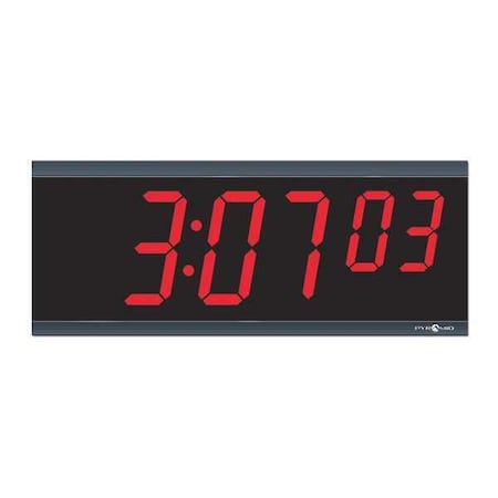 Pyramid SED2R6LDRB Wall Clock, Digital, Electric