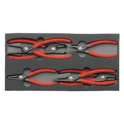 Knipex 00 20 01 V02 6 Piece Plastic Grip Retaining Ring Plier Set