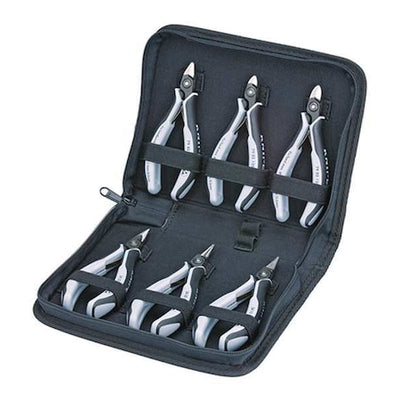Knipex 00 20 16 P ESD 6 Piece Bi-Material Grip Precision Plier Set Ergonomic Handle