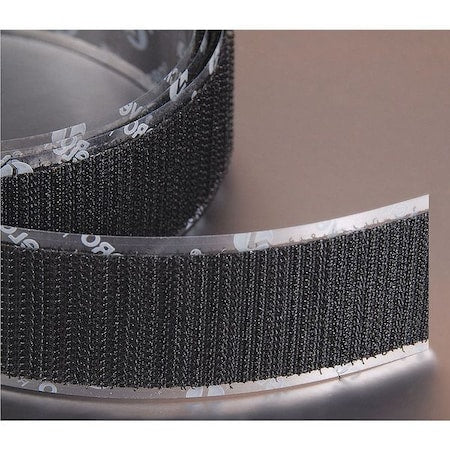 Velcro Brand 158753 Reclosable Fastener, Acrylic Adhesive, 75 ft, 6 in W, Black