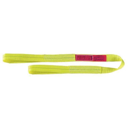 Lift-ALL EE2804DFX20 Web Sling, Type 3, 20 ft L, 4 in W, Polyester, Yellow