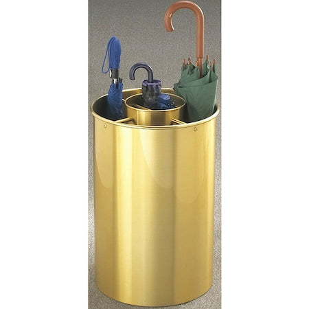 Glaro 259BE Umbrella Stand, 30 Umbrellas, Finish: Satin Brass