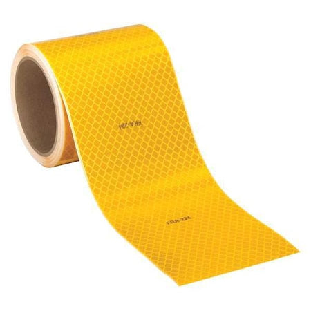 3M 983 Reflective Tape, Fluorescent Yellow, 4 in W
