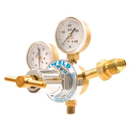 Uniweld RUH8212 Stage Regulator, Propane, Propylene, Single Stage, 0.880
