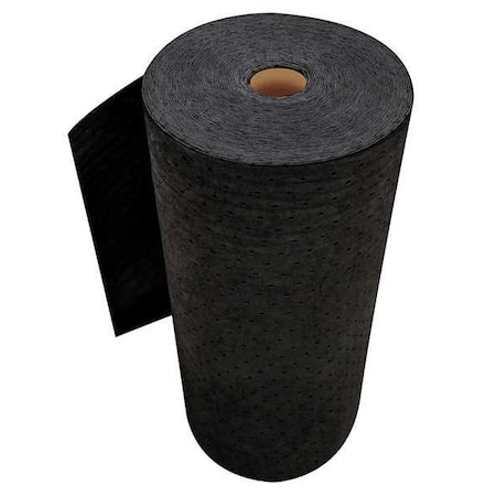 Sustayn BY Spilfyter USR-90 Sorbent Roll, 53 gal, 32 in x 150 ft, Universal, Black, Polypropylene