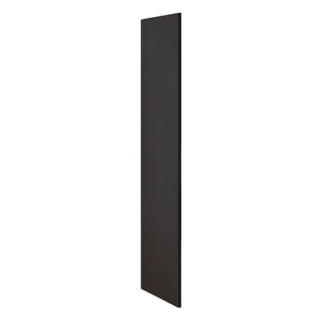 Salsbury Industries 22235BLK End Panel, Black, 72 in H x 21 in W x 3/4 in D