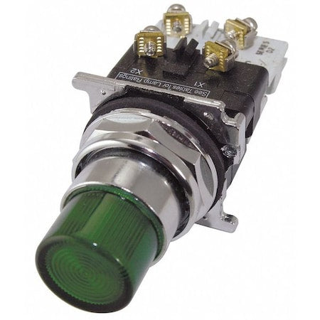 Eaton 10250T476C22-51 Illum Push Button, FullVoltage, Green, 1NC