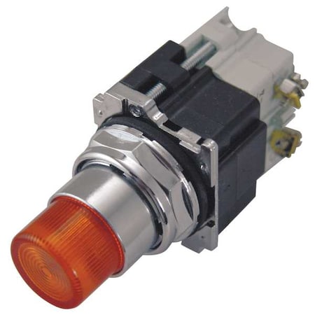 Eaton 10250T471C43-53 Illum Push Button, Resistor, Amber, 1NO
