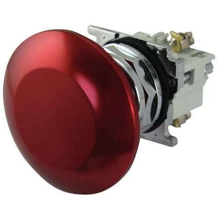 Eaton 10250T172-2 Mushroom Head Push Button, Non-Illum, Red, 2NO