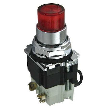 Eaton 10250T221LRP06 Pilot Light, Press, 120V AC, Red