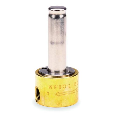 DAYTON 016657 Brass Solenoid Valve Less Coil, Normally Closed, 1/4 in Pipe Size