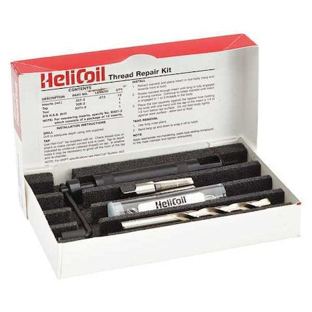 Stanley Engineered Fastening 5407-2 Free-Running Helical Insert Repair Kit, Helical Inserts, 1/8