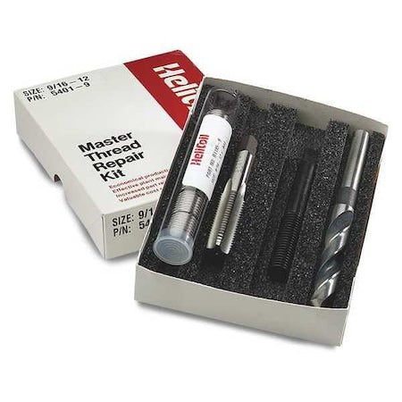 Stanley Engineered Fastening 5401-9 Free-Running Helical Insert Repair Kit, Helical Inserts, 9/16