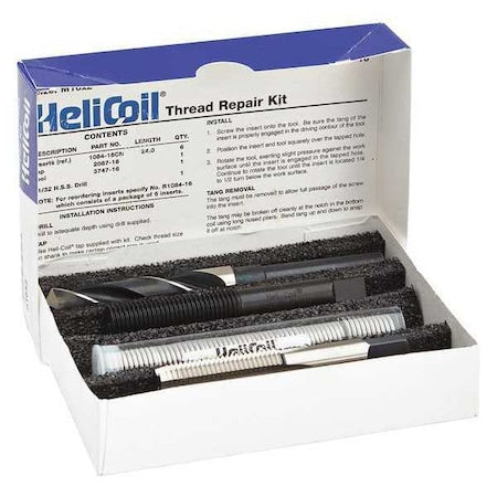 Stanley Engineered Fastening 5403-16 Free-Running Helical Insert Repair Kit, Helical Inserts, M16-2.00, Plain 18-8 Stainless