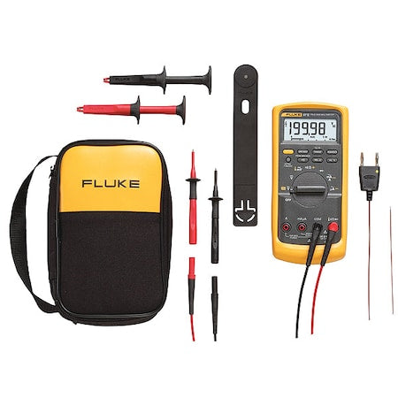 Fluke FLUKE-87-5/E2 CWG Digital Multimeter, 1,000 V Max DC, 0 V Max AC, TRMS, 6,000/19,999 Instrument Counts, Backlit LCD