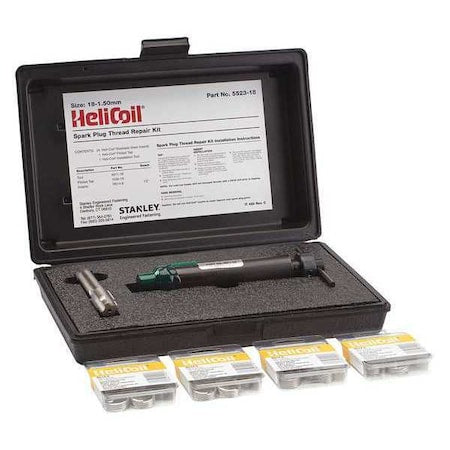 Stanley Engineered Fastening 5523-18 Helical Insert Repair Kit, Helical Inserts, M18-1.50 Thrd Sz