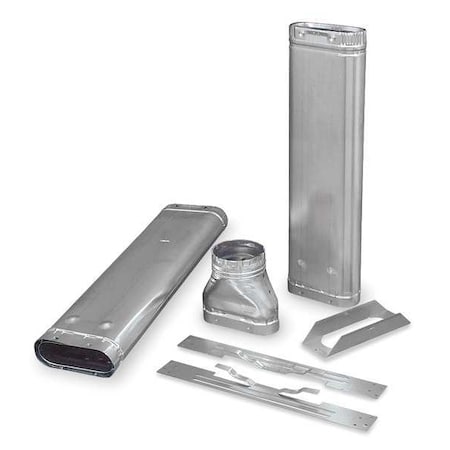 Ameri-Vent 40VK Vent Kit, 4 in Oval, Venting For Gas Heaters, Vertical