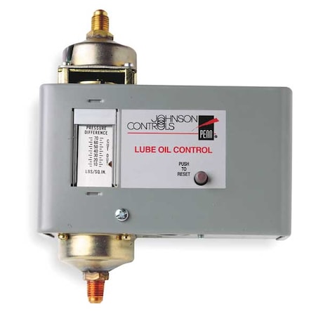 Johnson Controls P128AA-1C Mech Lube Oil Pressure Cont, 70 psi Max